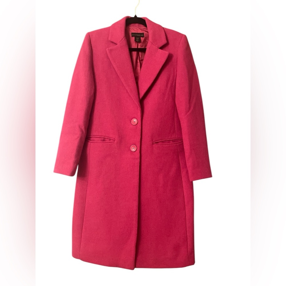 House of Harlow pink wool coat